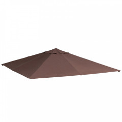 Náhradní polyesterová střecha na altán 180 g /m² 3x3 m | hnědá