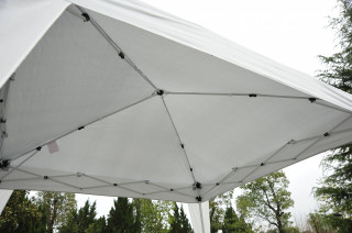 Zahradní párty stan nůžkový 3 x 3 m | bílý č.3