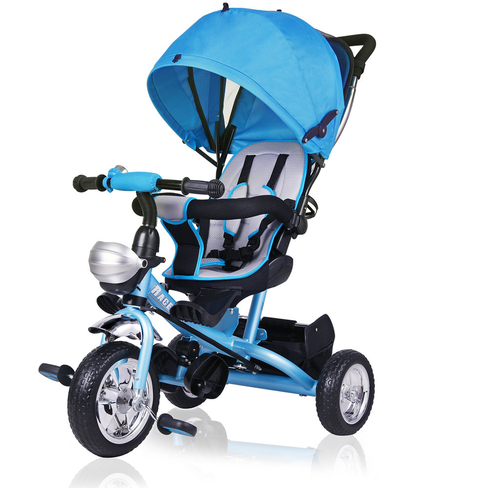 Goleto Dětská multifunkční tříkolka RaceLine | modrá