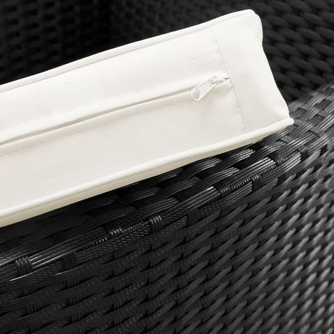 Zahradní polyratanová jídelní sestava Roma | černá č.5