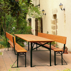 Pivní set s opěradlem | 170 x 70 x 75 cm č.1