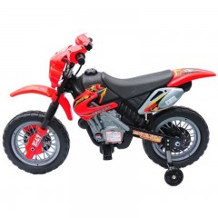 Dětská elektrická motorka Enduro, červená č.2