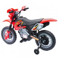 Dětská elektrická motorka Enduro, červená č.3