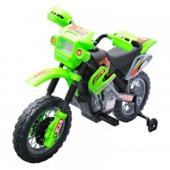 Dětská elektrická motorka Enduro, zelená č.1