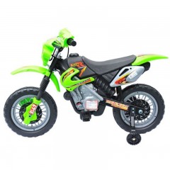 Dětská elektrická motorka Enduro, zelená č.2