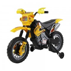 Dětská elektrická motorka Enduro, žlutá č.1