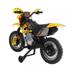 Dětská elektrická motorka Enduro, žlutá č.2