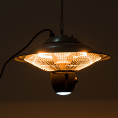 Závěsný tepelný ohřívač s dálkovým ovládáním a LED osvětlením | 1500W č.2