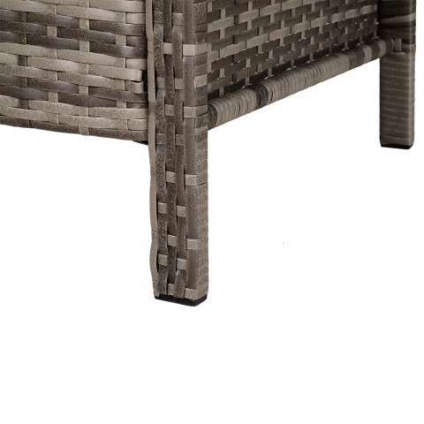 Zahradní polyratanová třímístná pohovka | šedo-hnědá č.9