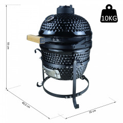 Litinový zahradní BBQ gril | černý č.3