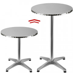 Barový stolek Ø 60cm | hliníkový č.2