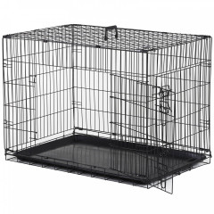 Přepravní box pro psy 91 x 61 x 67 cm | černý