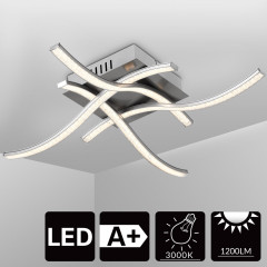 Designové stropní LED osvětlení Tigull | 46 x 46 x 10 cm