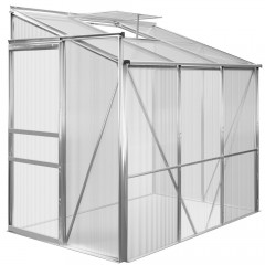 Boční hliníkový polykarbonátový skleník 3,65 m³ | 192 x 127 x 202 cm č.3