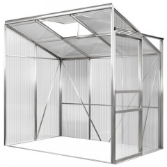Boční hliníkový polykarbonátový skleník 3,65 m³ | 192 x 127 x 202 cm č.2