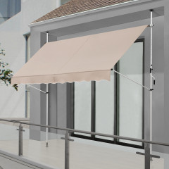 Teleskopická markýza 300 x 120 cm | béžová