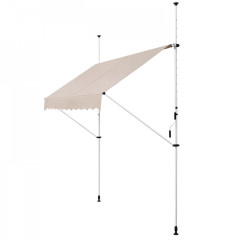 Teleskopická markýza 300 x 120 cm | béžová č.2