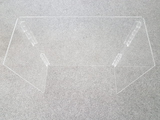 Ochranná plexi zástěna s bočnicemi | 1100 x 600 x 4 mm č.1