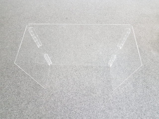 Ochranná plexi zástěna s bočnicemi | 1100 x 600 x 4 mm č.3
