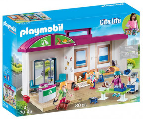 Playmobil 70146 Přenosná veterinární klinika č.1