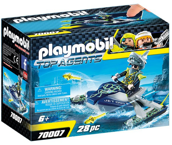 Playmobil Playmobil 70007 Team S.H.A.R.K. Raketový skútr