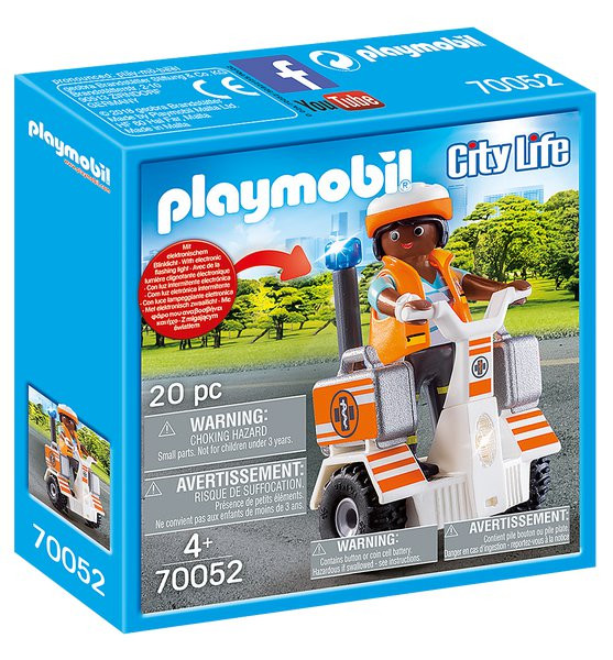 Playmobil Playmobil 70052 Zásahová dvoukolka záchranářů se světly