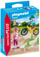 Playmobil 70061 Děti na kole a bruslích