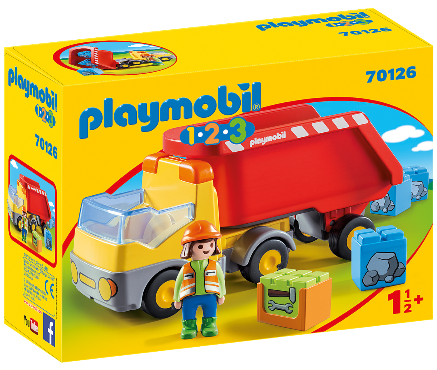 Playmobil Playmobil 1.2.3 70126 Sklápěč
