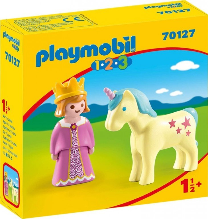 Playmobil Playmobil 1.2.3 70127 Princezna s jednorožcem