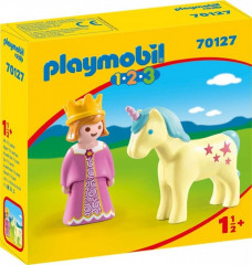 Playmobil 1.2.3 70127 Princezna s jednorožcem č.1