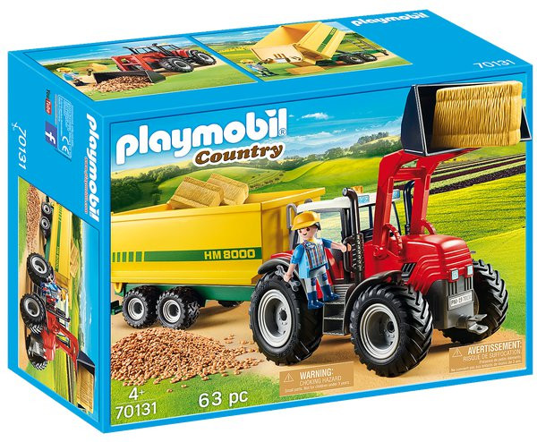 Playmobil Playmobil 70131 Velký traktor s přívěsem