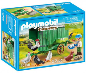 Playmobil 70138 Pojízdný kurník č.1