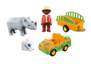 Playmobil 1.2.3 70182 Převoz nosorožce č.2