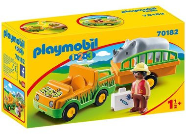 Playmobil Playmobil 1.2.3 70182 Převoz nosorožce