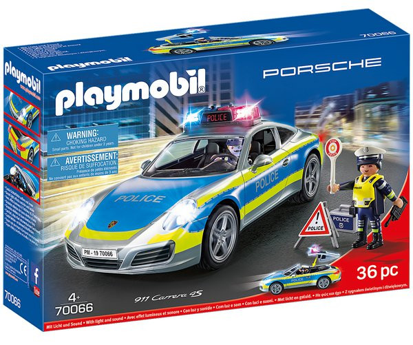 Playmobil Playmobil 70066 Porsche 911 Carrera 4S Policie se zvukem a světly