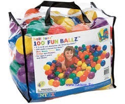 Plastové balonky Intex 8 cm, 100 kusů č.1