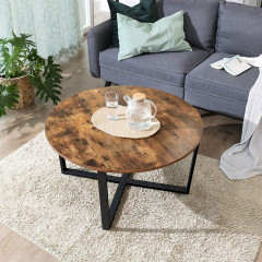 Rustikální kulatý stolek | 88 x 88 x 47 cm č.2