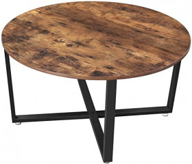 Rustikální kulatý stolek | 88 x 88 x 47 cm č.1