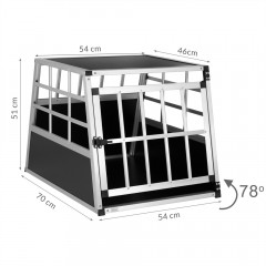 Přepravní hliníkový box pro psy M | 70 x 54 x 51cm č.2