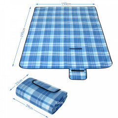 Pikniková deka voděodolná 195x150cm | modrá č.2