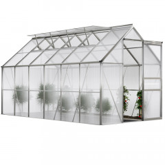Hliníkový polykarbonátový skleník 11,73 m³ | 380 x 190 x 195 cm č.2