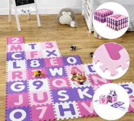 Podlahové pěnové puzzle Juna 189 × 189 cm | 86 dílů