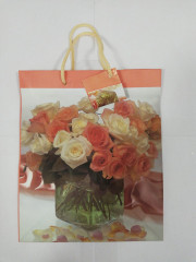 Dárková taška s růžemi 23 x 17 x 9 cm | 5 kusů č.1