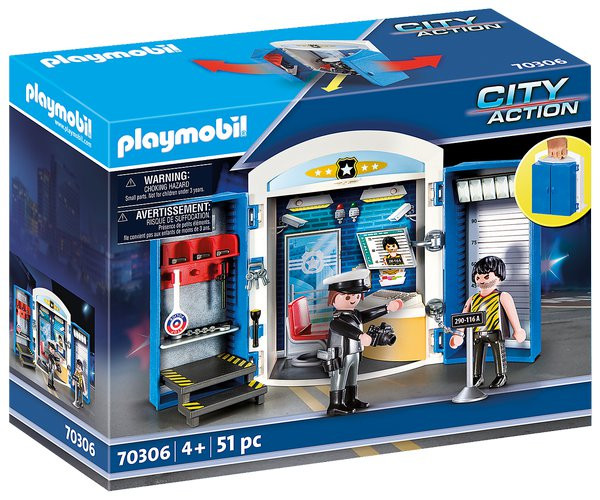 Playmobil Playmobil 70306 Hrací box "Policejní stanice"