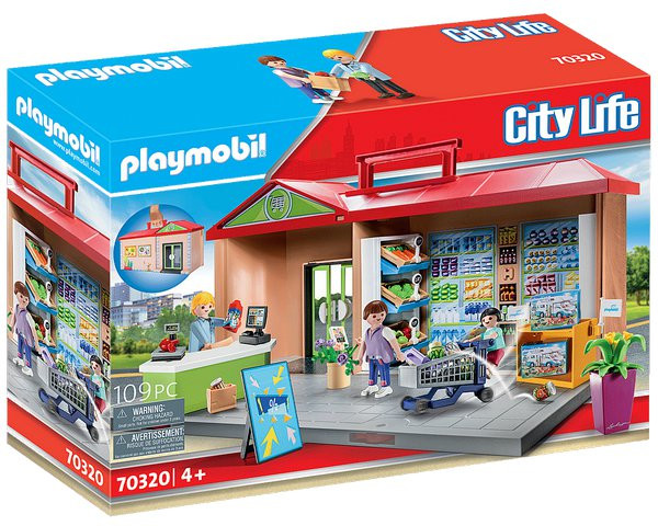 Playmobil Playmobil 70320 Přenosný obchod s potravinami