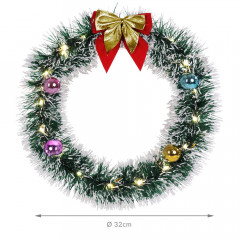 Vánoční LED věnec Ø 32cm | 20 LED č.2