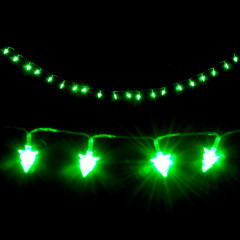 Vánoční LED řetěz vánoční stromečky zelené 30 cm | 20 LED č.2
