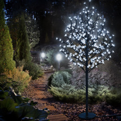 Dekorační svítící LED třešeň 220 cm 220 LED + dálkové ovládání | modrá č.2
