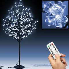 Dekorační svítící LED třešeň 220 cm 220 LED + dálkové ovládání | modrá