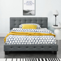 Čalouněná postel Manresa 120 x 200 cm | šedá č.2